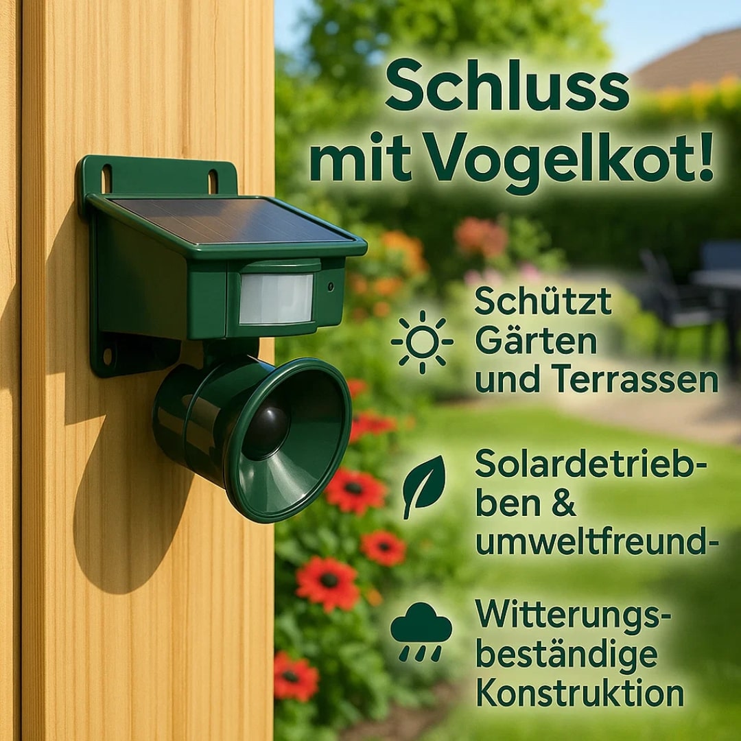 SentinelSonic — Stille, Solcelledrevet Fuglebeskyttelse