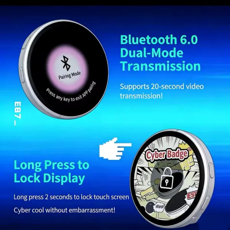 Animeret 1,7-tommer HD Bluetooth-mærke