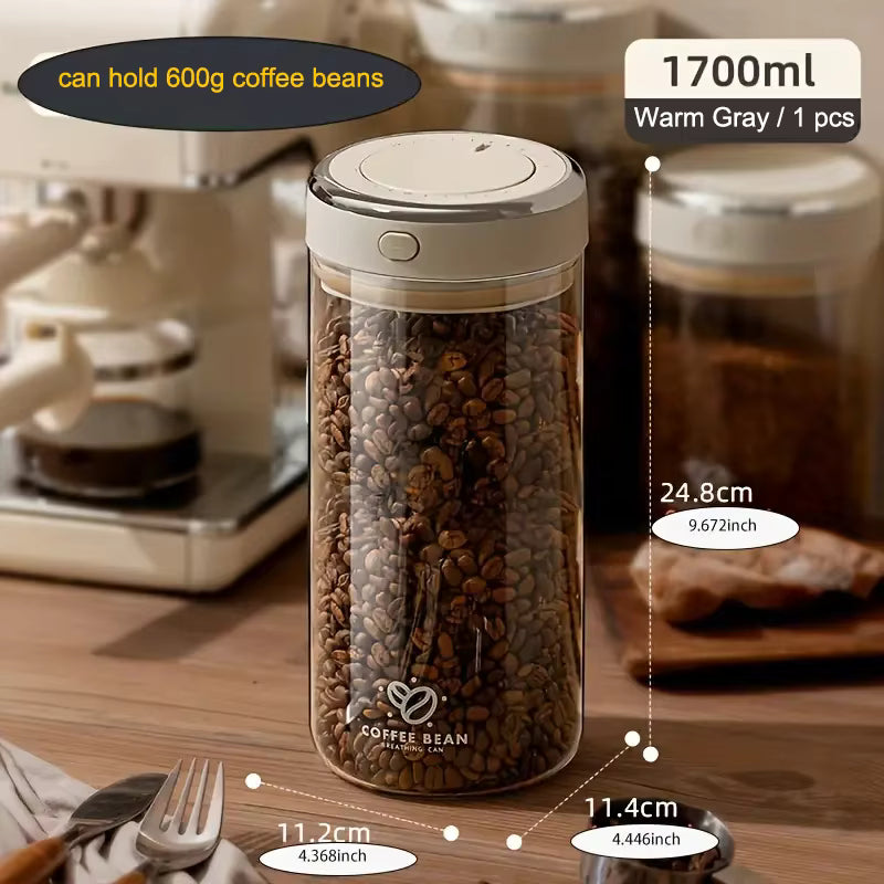 Vakuumdichtes Glas zur Kaffeelagerung (CO2-Ventil)