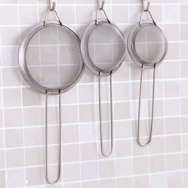 Feinmaschiges Edelstahl-Siebset (3-teilig)