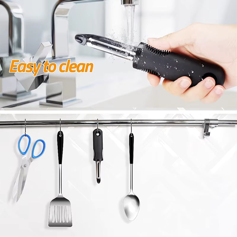 Ergonomischer, rutschfester, drehbarer Gemüseschäler
