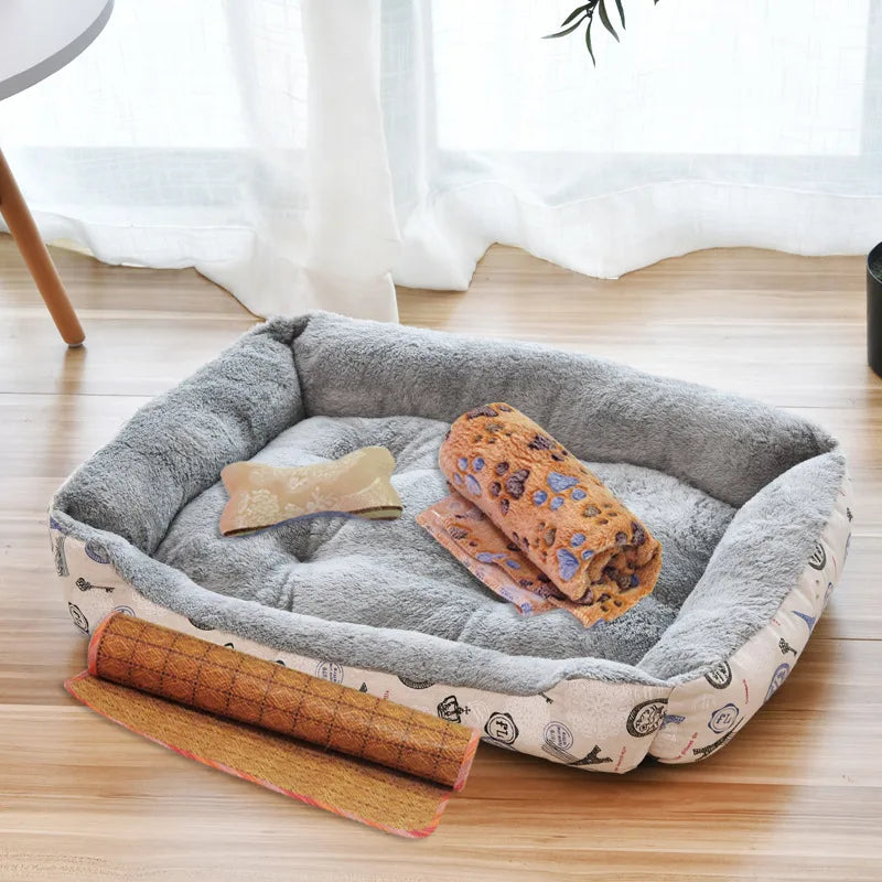 Weiche Rolle Leicht zu Reinigen Hundebett (Verschiedene Größen)