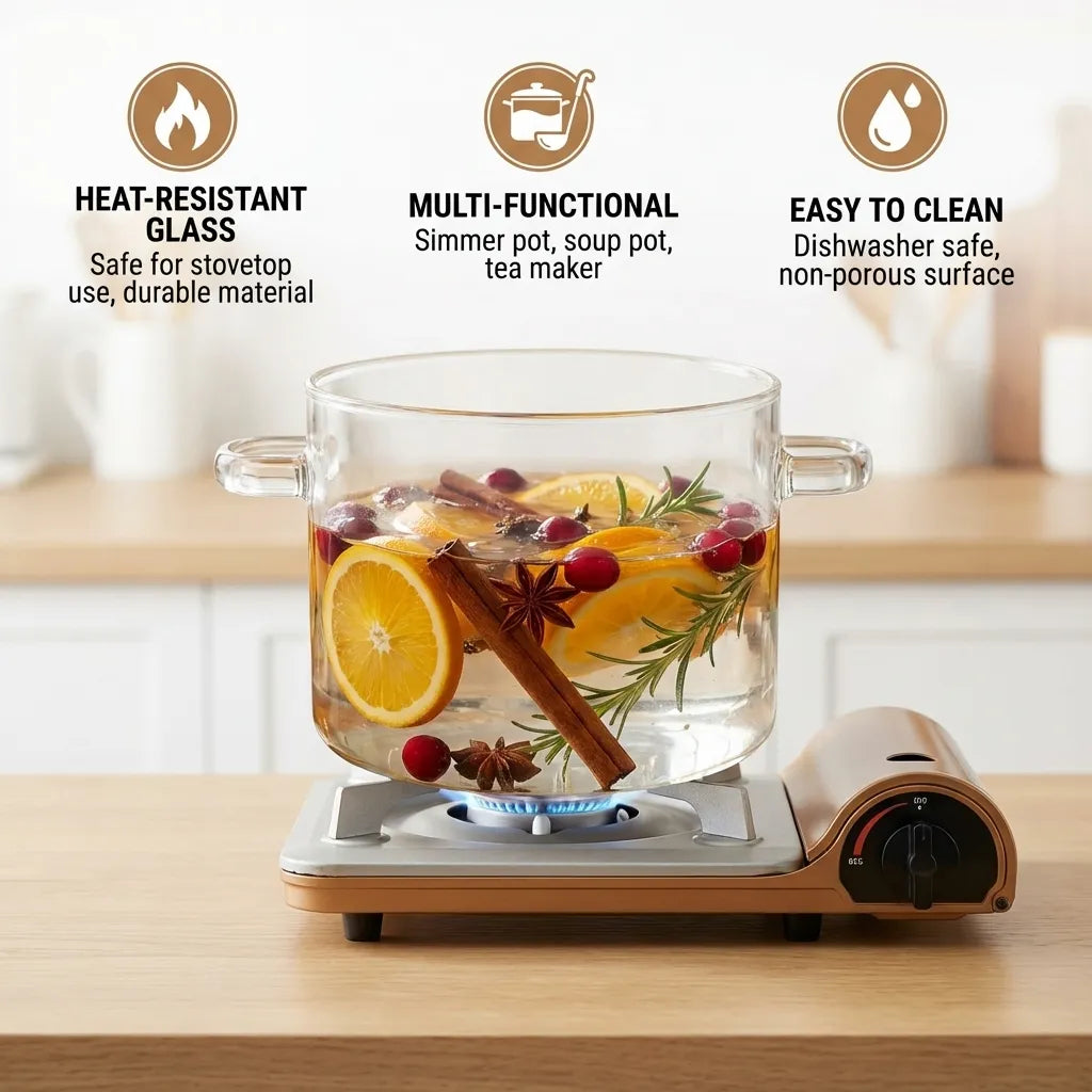 VeroLume Glas Gryde — Kog Modigt, Se Klart