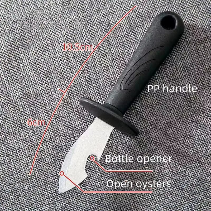 Ergonomisches Austernmesser aus rostfreiem Stahl mit mehreren Funktionen
