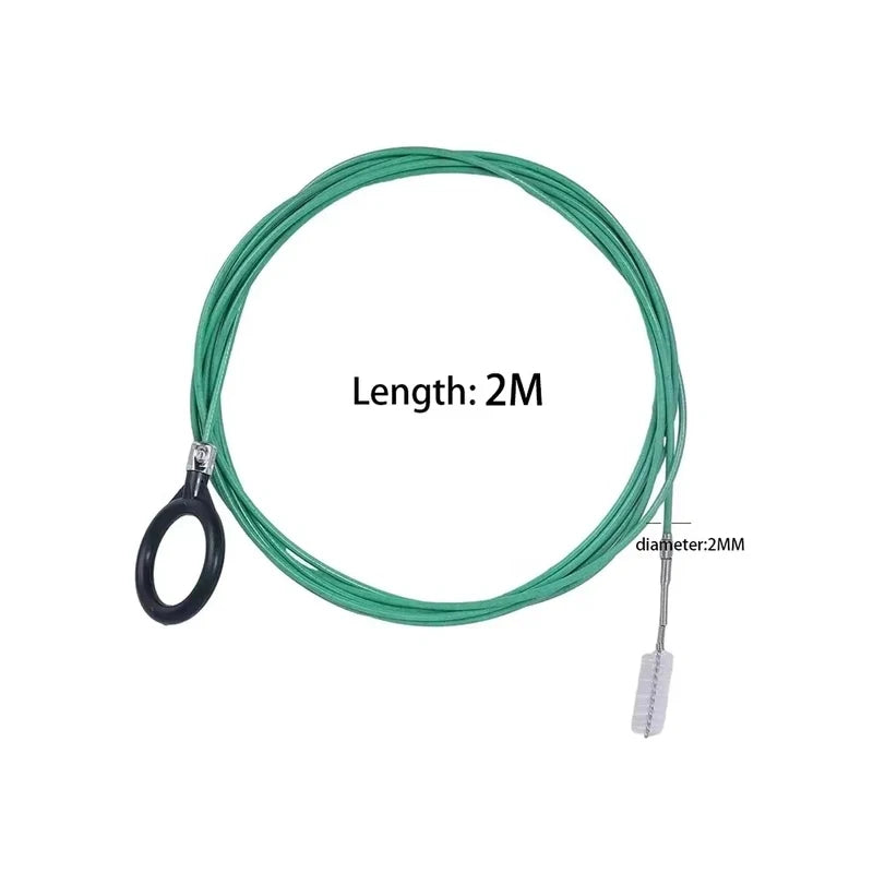Flexible Draht- und Nylonbürste für Abflussrohre (2m/3m)