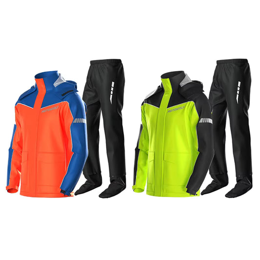 Wasserdichter und windabweisender reflektierender Motorradanzug (Jacke und Hose)