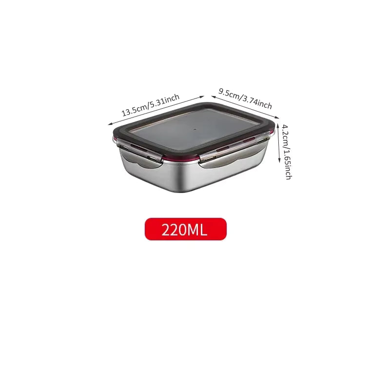 Auslaufsichere Lunchbox aus 304-Edelstahl (mikrowellen- und kühlschranksicher)