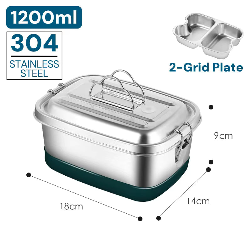 Luftdichte und auslaufsichere Bento-Box aus 304er Edelstahl