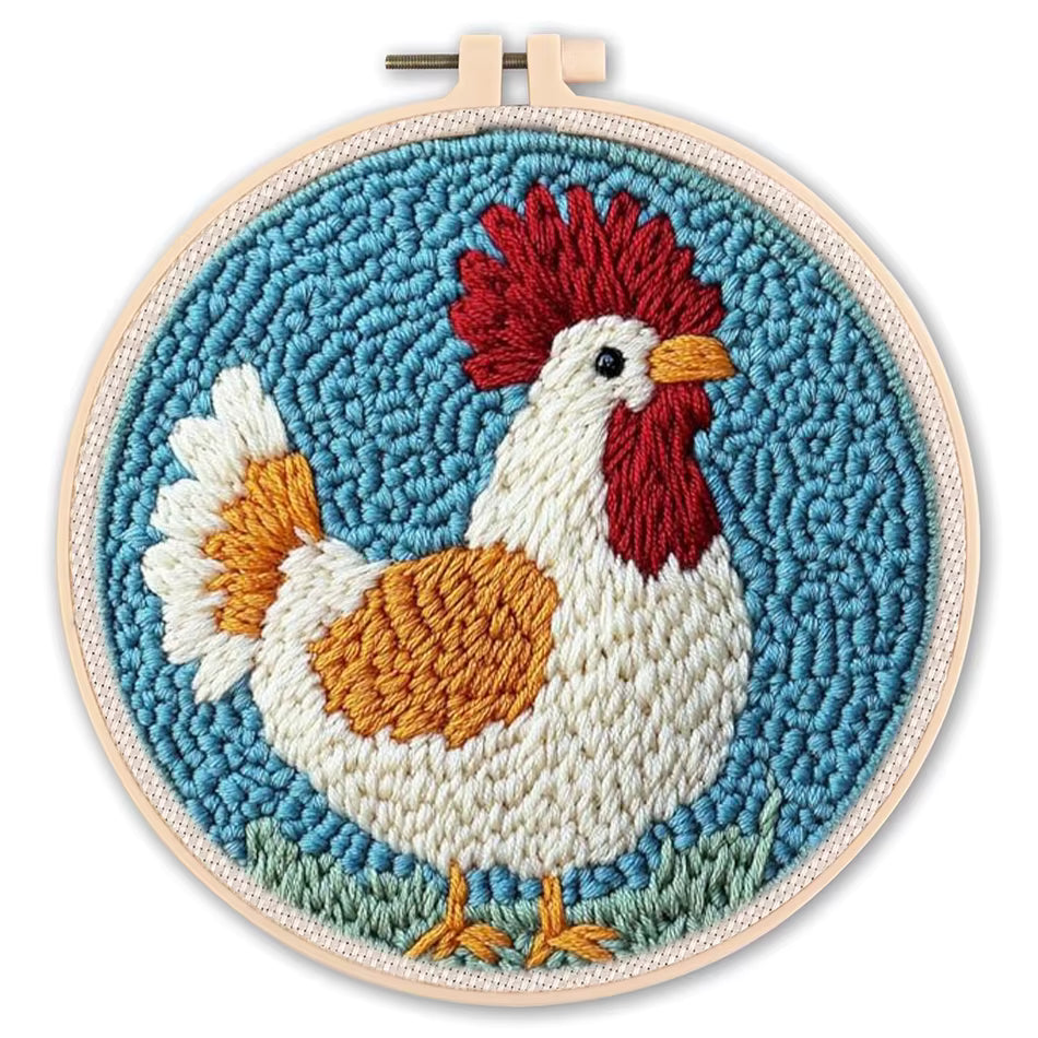 Komplet begynder punch-nål broderisæt (dyremønstre)
