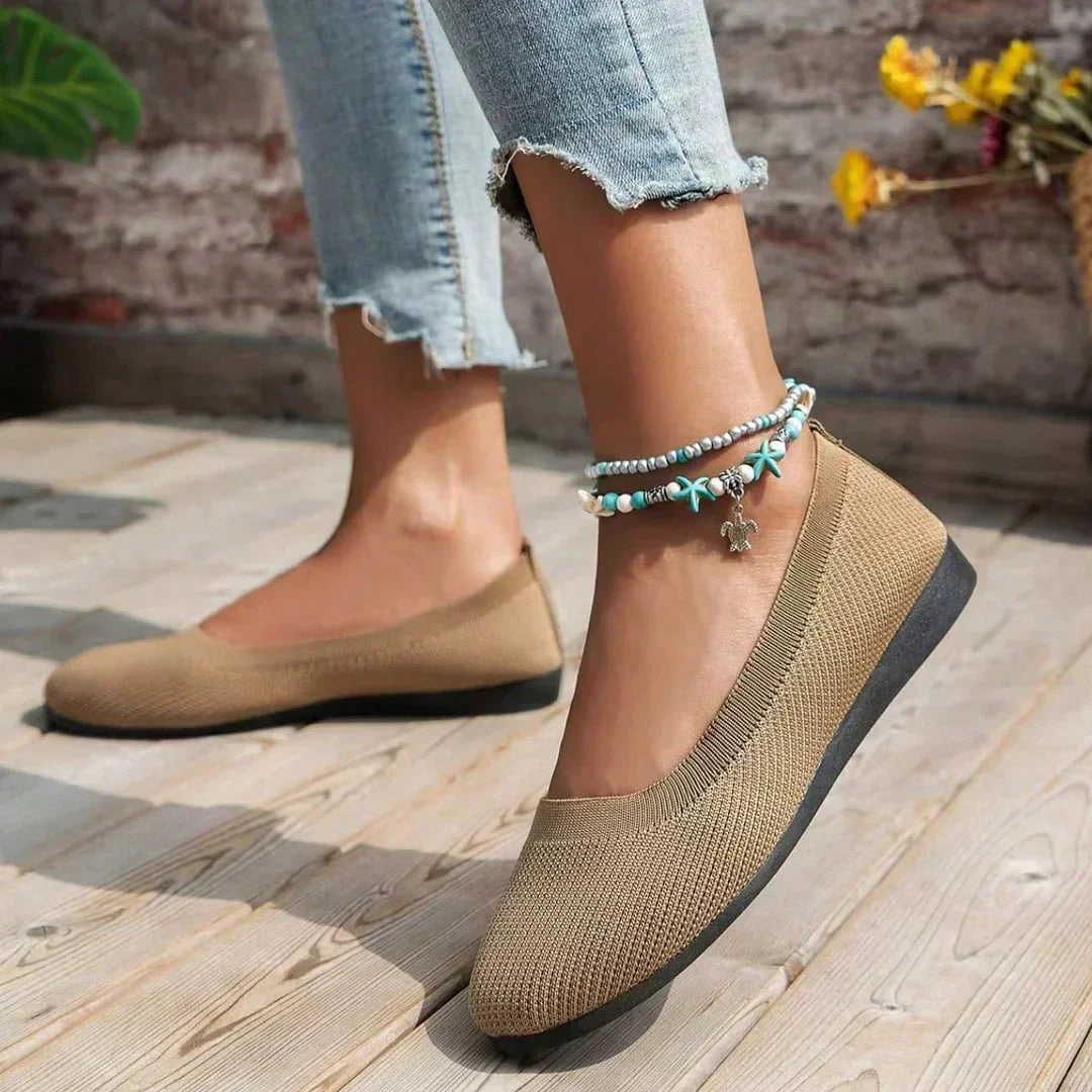 BreezeStep - Atmungsaktive flache Schuhe | Atmungsaktive flache Schuhe für frische Füße