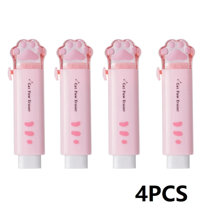 Lavrest Kawaii Fodformede Gummi Viskelædere (4-Pak)