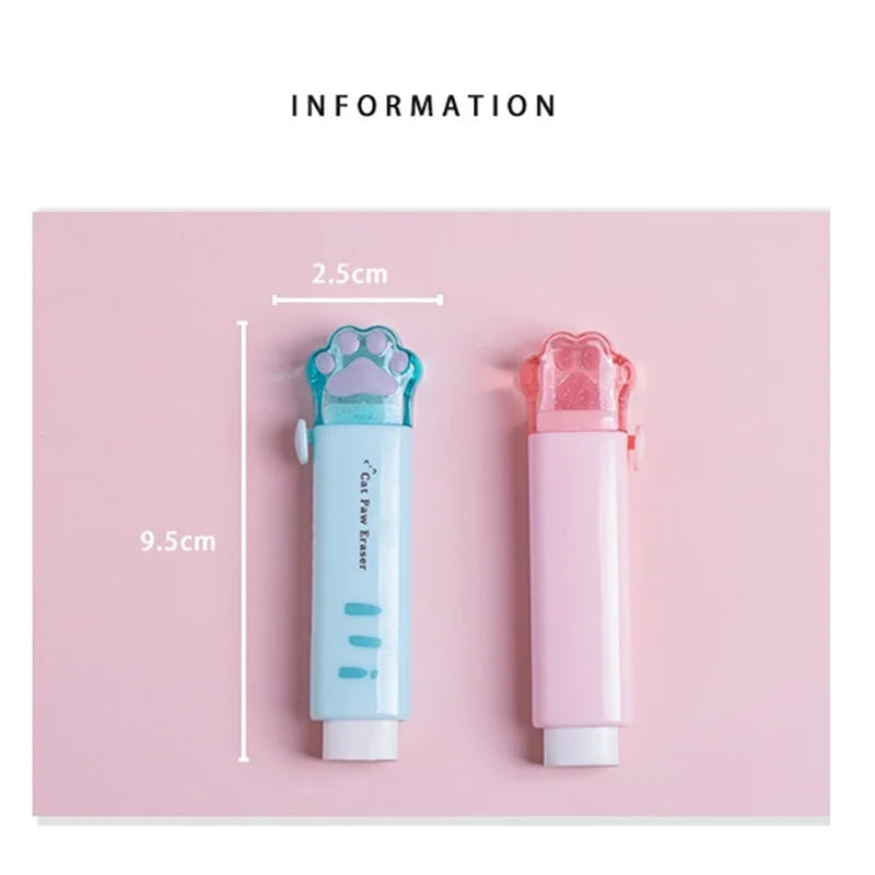 Lavrest Kawaii Fodformede Gummi Viskelædere (4-Pak)