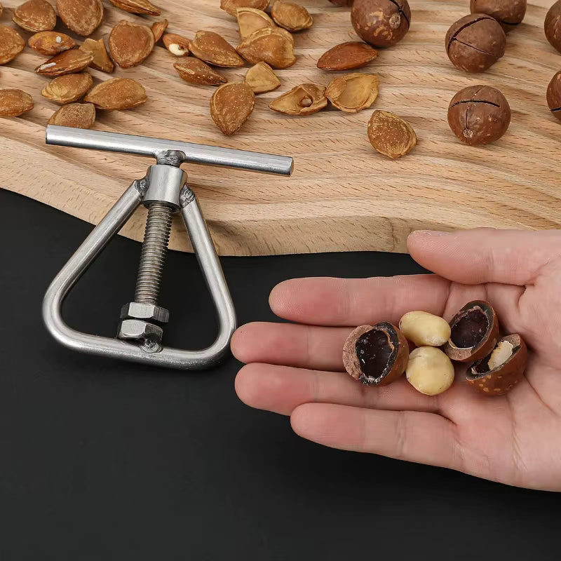 Ergonomischer Nussknacker mit Griff aus Edelstahl