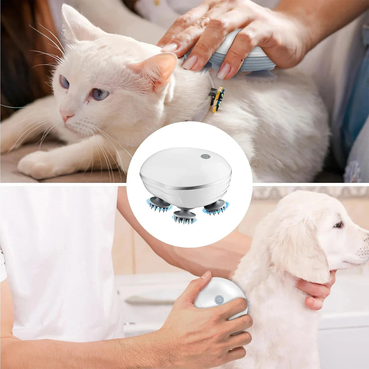 Justerbar dybdegående hovedbundsmassager