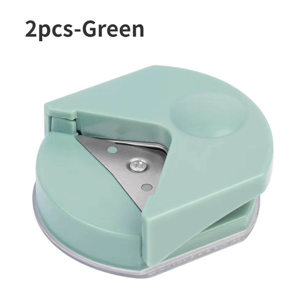 Ergonomischer Eckenstanzer aus Kohlenstoffstahl (integrierter Abfallbehälter)