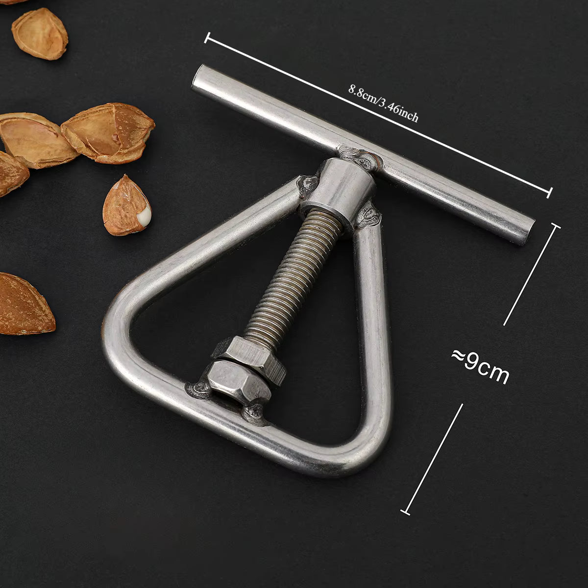 Ergonomischer Nussknacker mit Griff aus Edelstahl