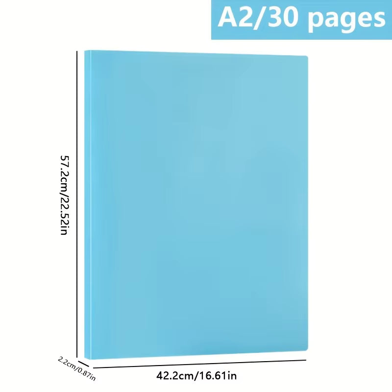 Hochkapazitäts-Aufbewahrungsbuch für Diamantmalerei aus dickerem, doppelseitigem PP (fasst 60 Bilder)