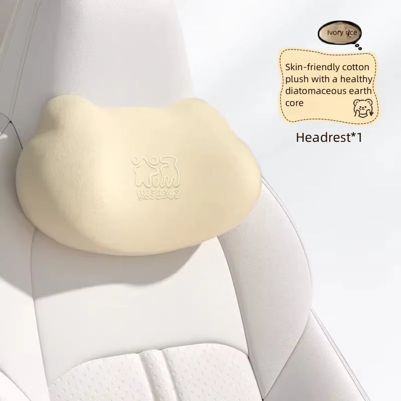 Ergonomisches, atmungsaktives Bezug-Set aus Memory-Schaum für Lenden- und Nackenkissen