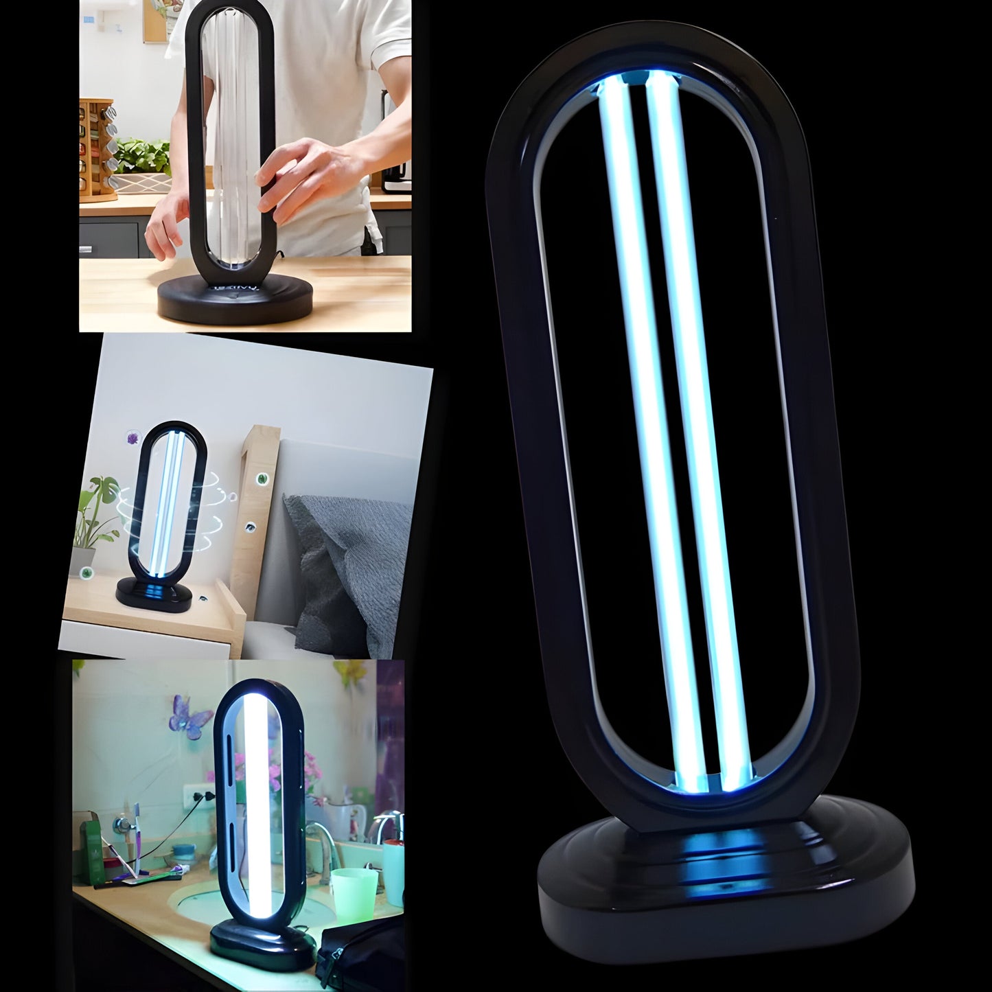UV-C Renser Håndholdt Sterilisator ABS Kvarts | 38W Steriliseringseffekt | Fjernbetjening med 3 Timerindstillinger