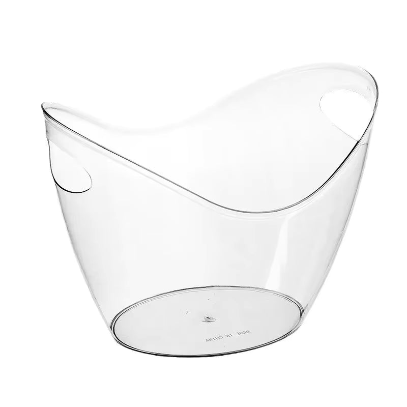 Auslaufsicherer transparenter PET-Eiskübel (4L)