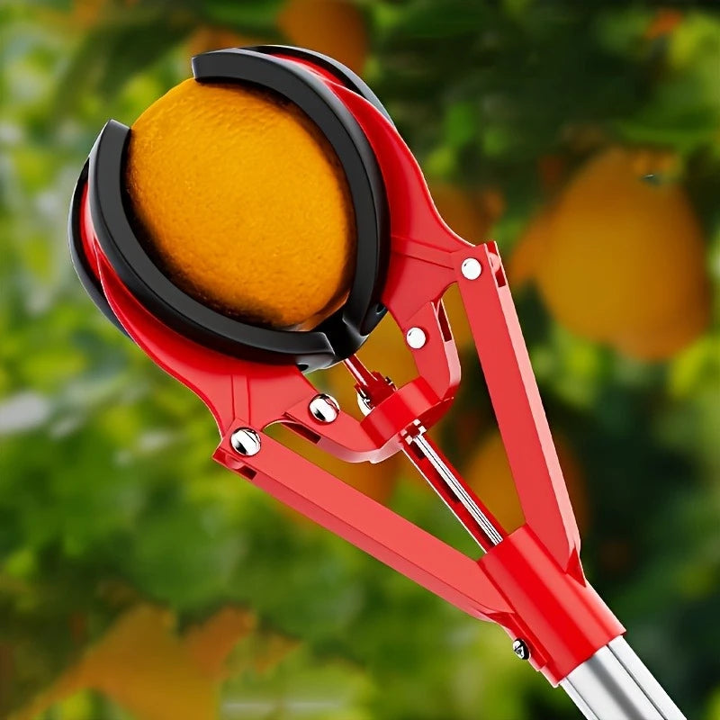 Verstellbarer Teleskop-Obstpflücker mit drei Klauen