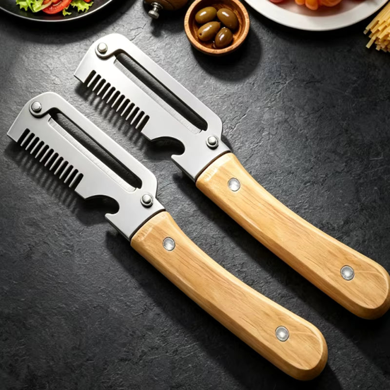 Ergonomischer Wende-Gemüseschäler aus Edelstahl (2er-Pack)