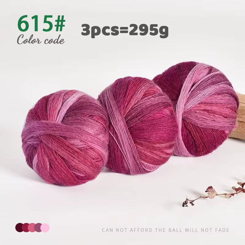 Regenbogengradient-Wollgarn (295g)