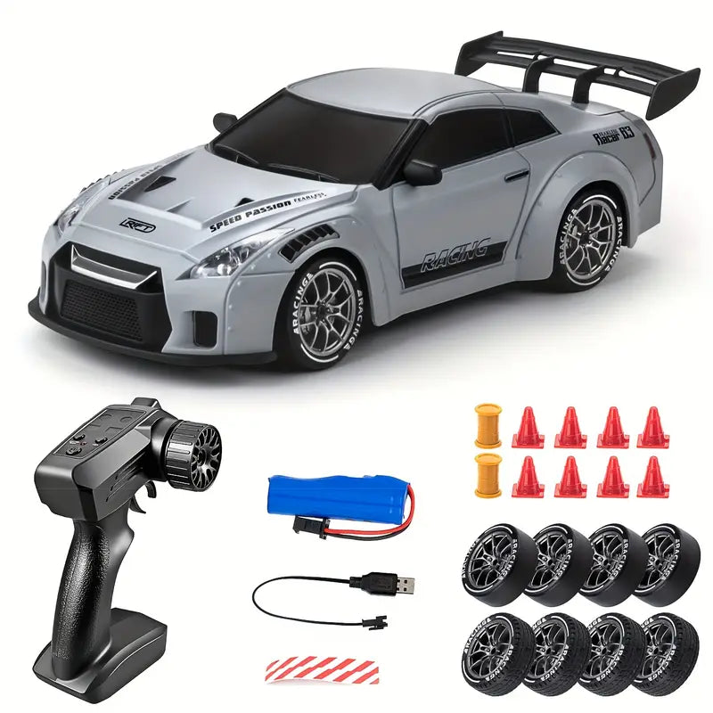 DriftMaster - RC Drift Car 1:24 | 4WD-styring | LED-lys | Genopladeligt batteri