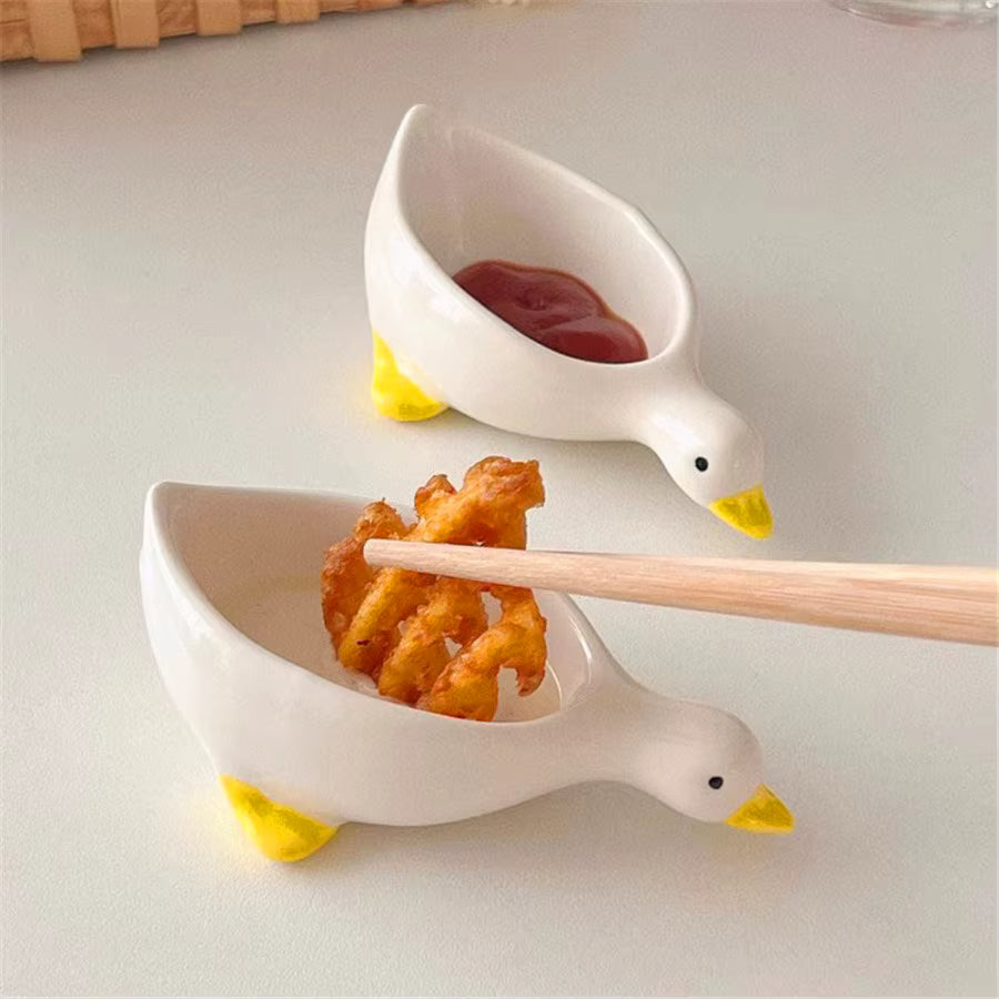 Kompakte Keramikschalen zum Eintauchen von Enten (2er-Set)