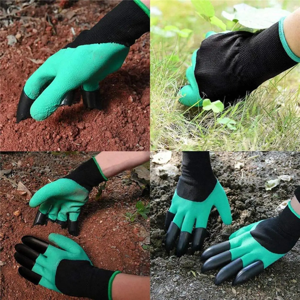 Schutzhandschuhe für den Garten mit Krallen an den Fingerspitzen