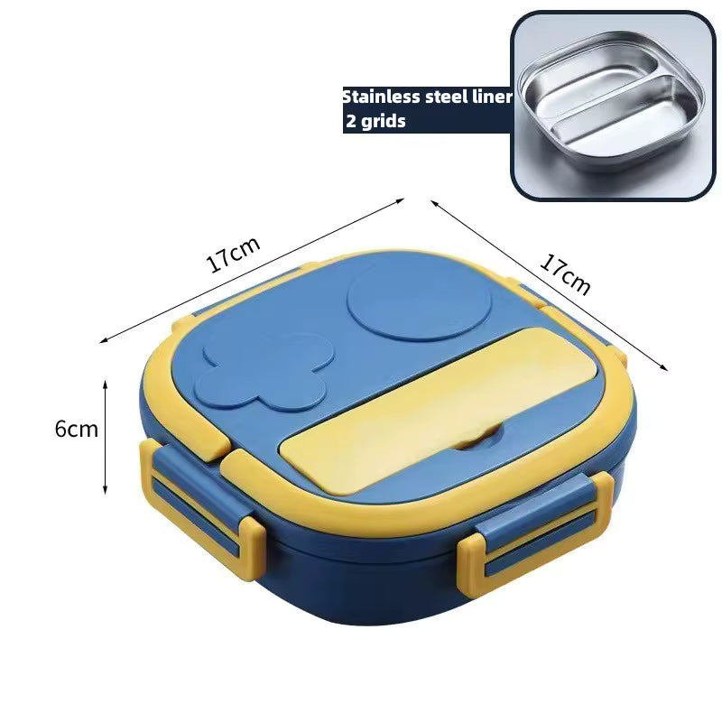 Elektrisch beheizbare, auslaufsichere Lunchbox aus Edelstahl