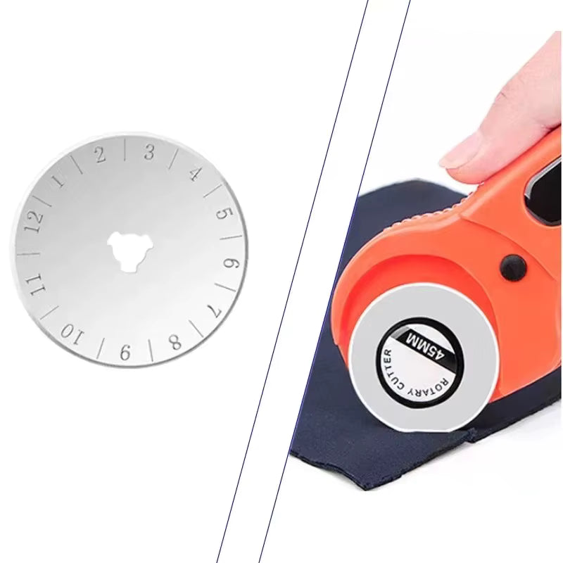 45mm Præcisions Multi-Klinge Roterende Skæresæt (Selvhelende Skæreplade & Lineal)