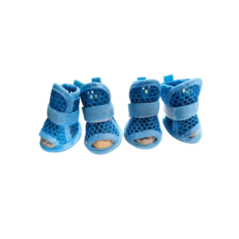 Atmungsaktives Mesh und rutschfeste weiche Hundeschuhe (4er-Set)