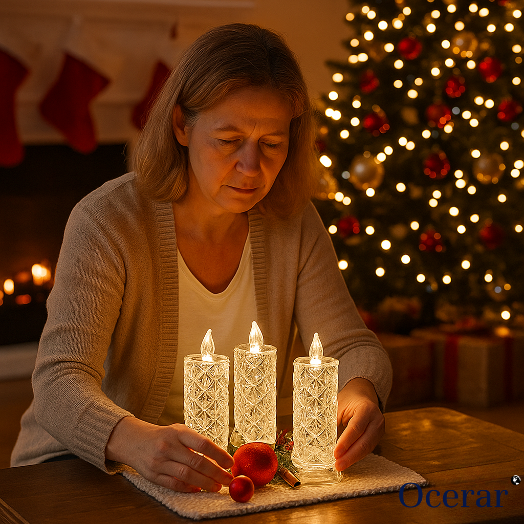 AuraLuxe Kristall LED-Licht — Fesselndes Glühen, Sofortige Stimmung