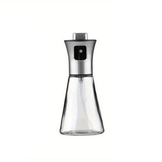 Olieforstøver Rustfrit Stål og Hærdet Glas 100-150 ml | Ergonomisk Trekantet Design | Drypfri Ultra-Fin Tågespray