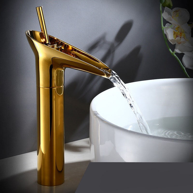 AquaLuxe - Wasserfall antike Wasserhahn Waschbeckenarmatur Messing Waschbeckenarmatur | 50% RABATT