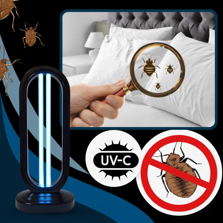 UV-C Renser Håndholdt Sterilisator ABS Kvarts | 38W Steriliseringseffekt | Fjernbetjening med 3 Timerindstillinger
