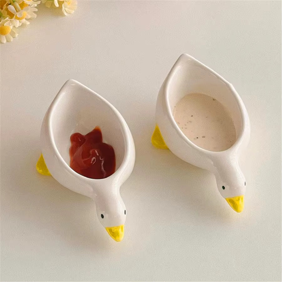Kompakte Keramikschalen zum Eintauchen von Enten (2er-Set)