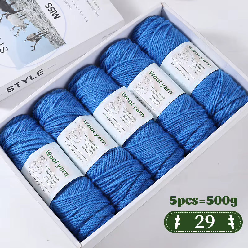 Farbverlaufsfarbenes dickes Alpakagarn (500-g-Packung)
