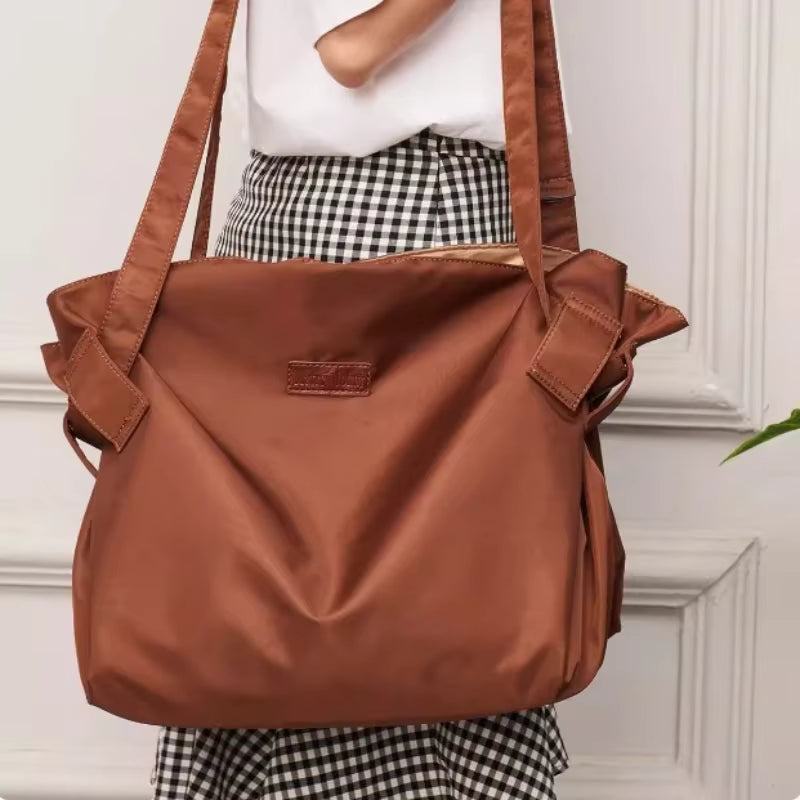 Zusammenfaltbare Einkaufstasche mit großem Fassungsvermögen (eine Schulter-Crossbody-Tasche)