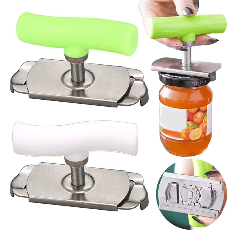 Verstellbarer ergonomischer Glasöffner aus Edelstahl