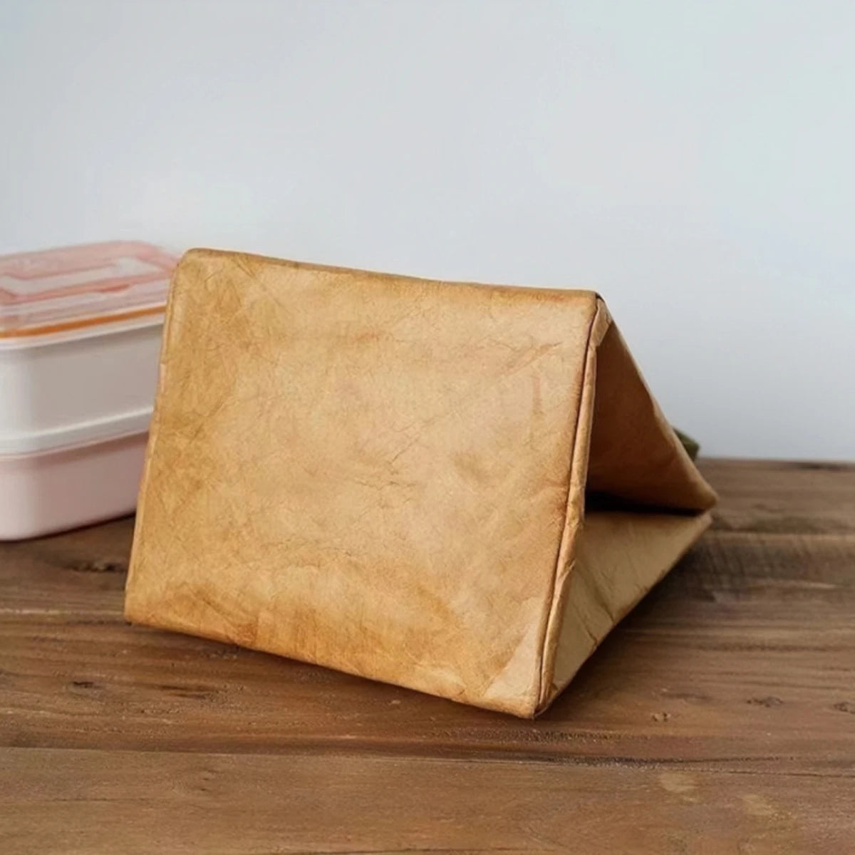 Isolierte Lunchbag aus Kraftpapier für Bento-Mahlzeiten