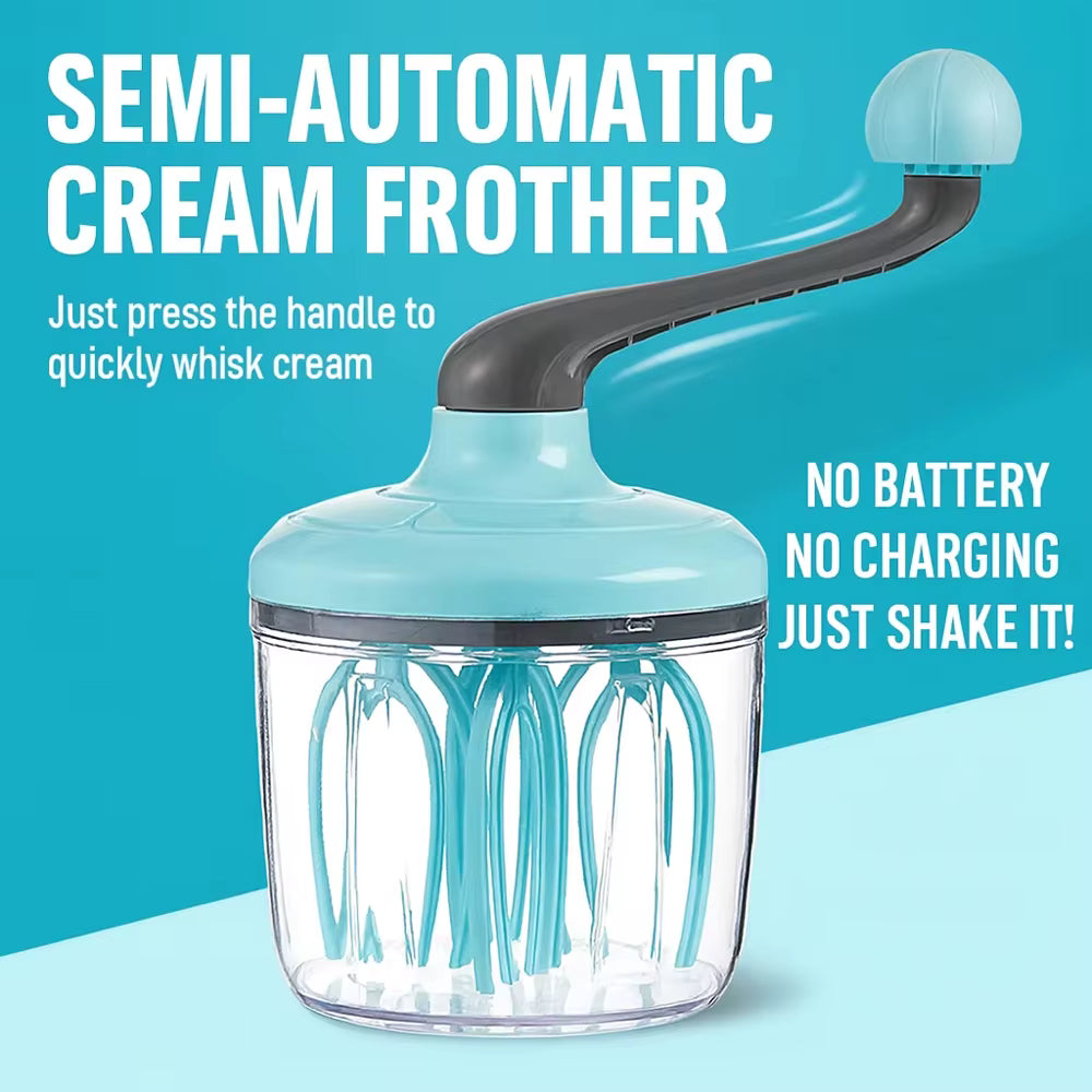 Multifunktionales Handrührgerät mit Schneebesen aus Edelstahl