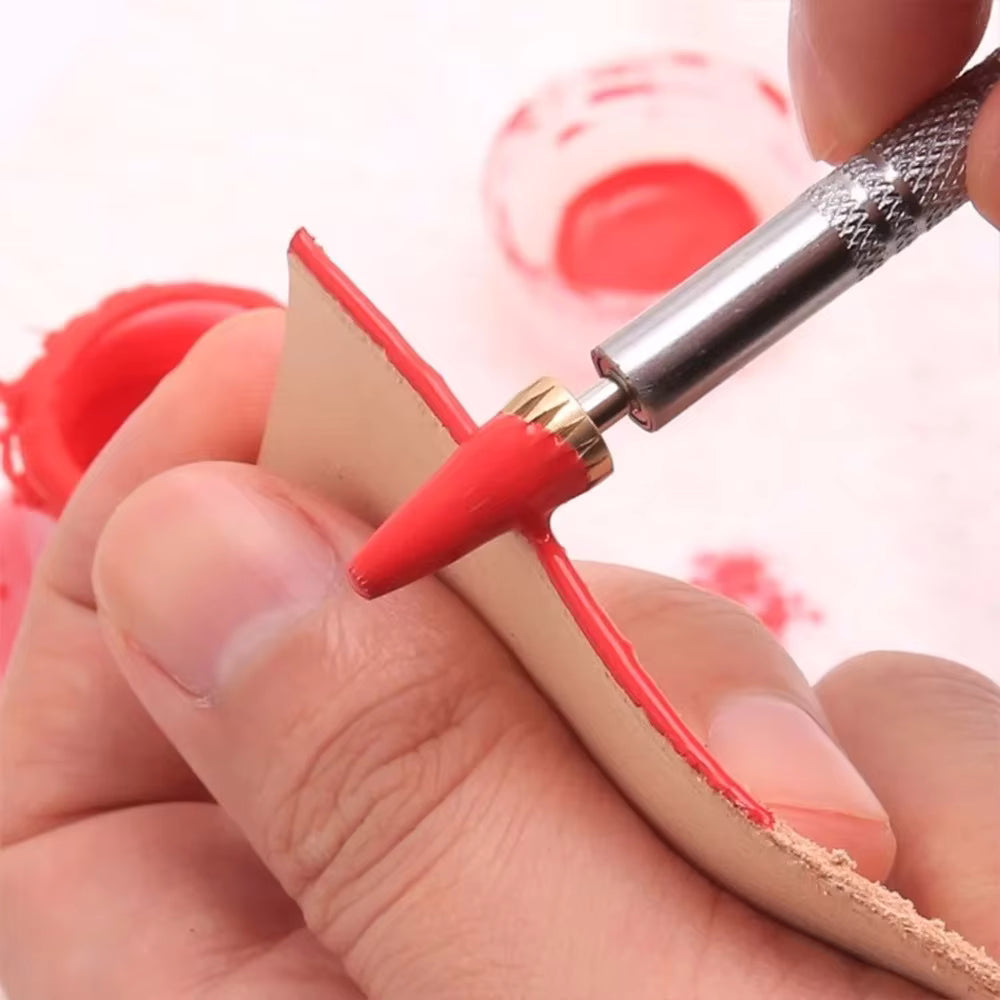 Schneller und präziser Rollstift für Lederkantenfarbe (Metallkopf)