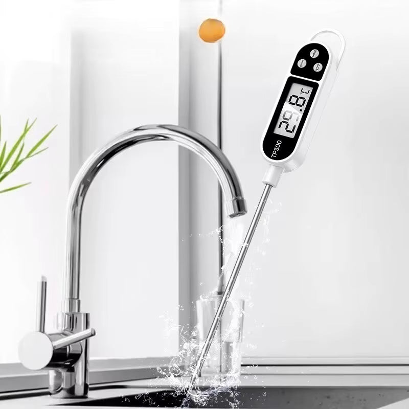 Sofort ablesbares digitales Einstichthermometer (Küche und Babybad)