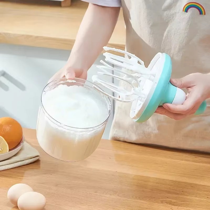 Multifunktionales Handrührgerät mit Schneebesen aus Edelstahl
