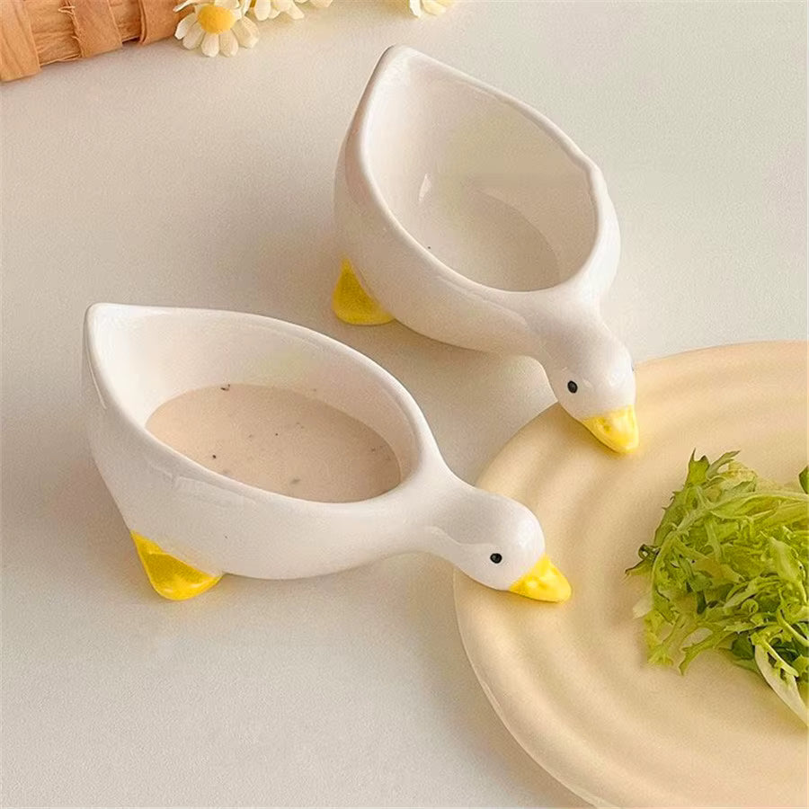 Kompakte Keramikschalen zum Eintauchen von Enten (2er-Set)