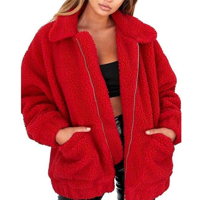 FleeceFit - Fleecejacke für Frauen mit breitem Kragen