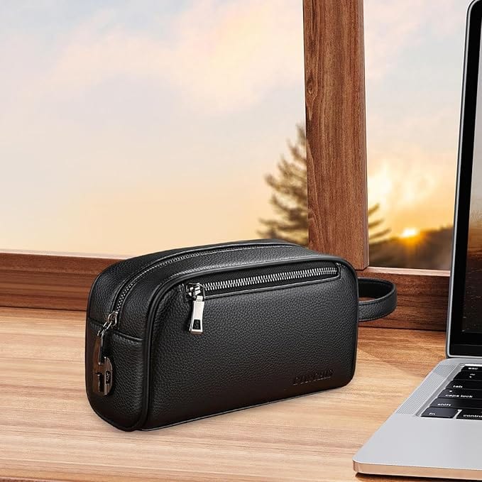 Lucas - Herrentasche mit doppeltem Reißverschluss