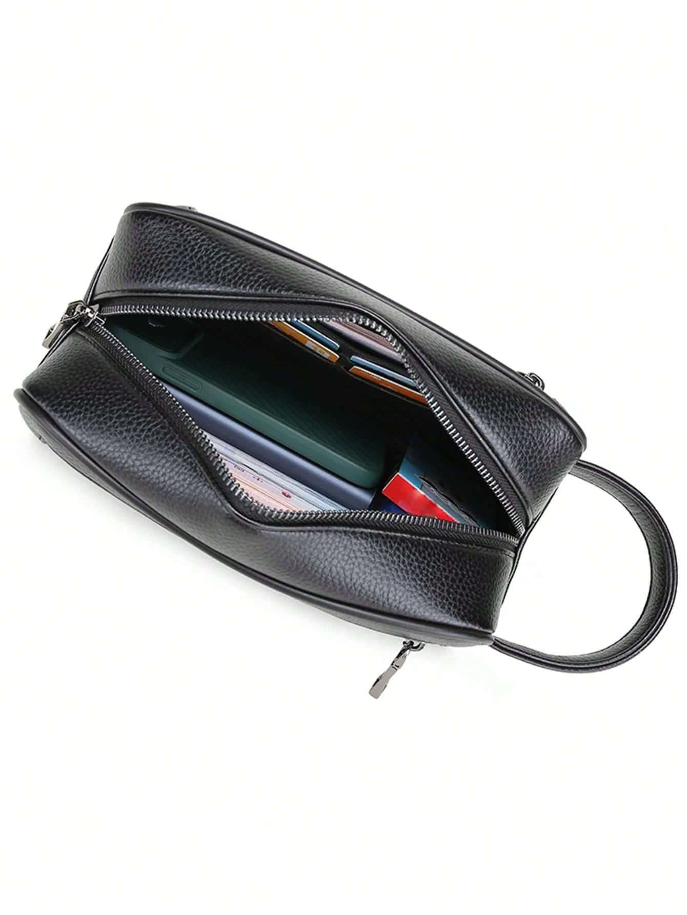 Lucas - Herrentasche mit doppeltem Reißverschluss
